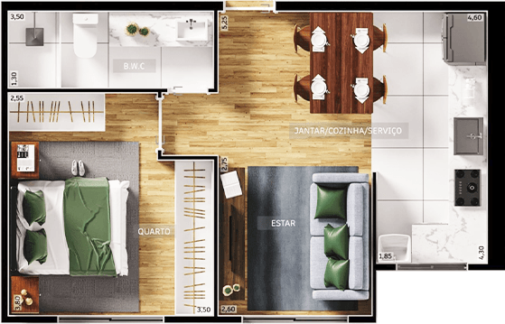 Planta Residencial 02 